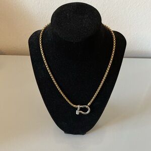 New Stainless Steel Silver “17” chain 
“1” horseshoe clasp, waterproof,